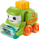Fisher-Price Corn Popper Mini Vehicle Toy | 3.6 x 3.7 Inches, Push Along, Crawl After Play, Fun Sounds, Baby & Toddlers Ages 6+ Months