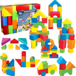 Pairez Toys Foam Building Blocks for Toddlers 2-4, 41 Pieces EVA Soft Stacking Blocks, Baby Bath Foam Toy Set, Early Learning Construction Toys & Gifts for Kids, Boys & Girls 18+ Months