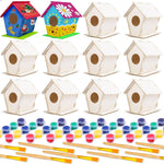 hapray 4 Pack Bird House Craft Kit, DIY Birdhouse for Kids to Build & Paint