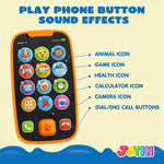 JOYIN Baby Learning Phone and Remote Toy for Toddler, Fun Smartphone Toys with Music for Infants, Boys or Girls, Holiday Stocking Stuffers, Kids Birthday Gift