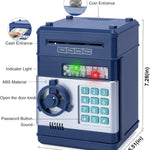 Refasy Piggy Bank Electronic Coin ATM for Kids Age 3-12, Money Savings Box Mini ATM Coin Bank