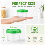 8oz Small Plastic Freezer Food Containers with Lids, 1 Cup, 12pcs | Airtight & BPA-free for fresh food. Dishwasher/freezer safe, perfect for daily meal prep, portion control,snacks on-the-go.