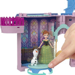 Mattel Disney Frozen Toys, Storytime Stackers Anna's Arendelle Castle, Stackable Doll House with Small Doll, Olaf & 7 Pieces, Inspired by The Movies