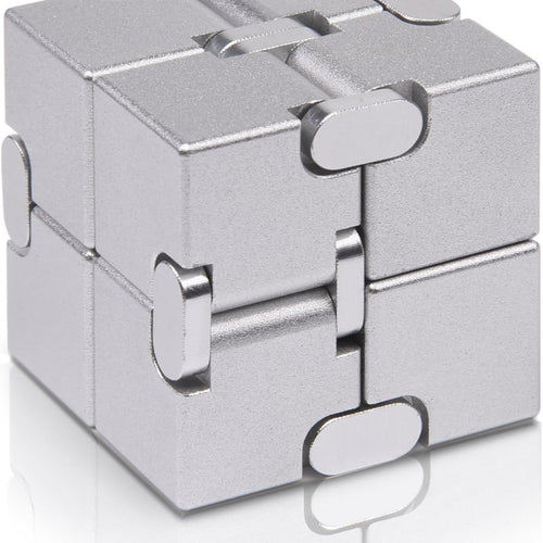 JOEYANK Fidget Cube New Version Fidget Finger Toys - Metal Infinity Cube Prime for Stress and Anxiety Relief/ADHD, Ultra Durable Sensory Gifts for Adults and Teens Kids