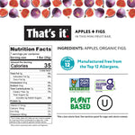 That's it. Mini Fruit Bars (Variety 35 Pack) No Sugar Plant-Based, Vegan & Gluten Free, Breakfast Bar, Paleo, for Children, Non GMO, Fiber (7 Blueberry, 7 Cherry, 7 Fig, 7 Mango, 7 Strawberry)