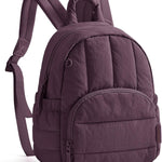 BAGSMART Mini Backpack for Women, Lightweight Puffer Backpack Purse, Quilted Casual Daypack, Water-Resistant Bookbag | Quilted Casual Daypack, Water-Resistant Bookbag for Daily, with Anti-theft Pocket, work