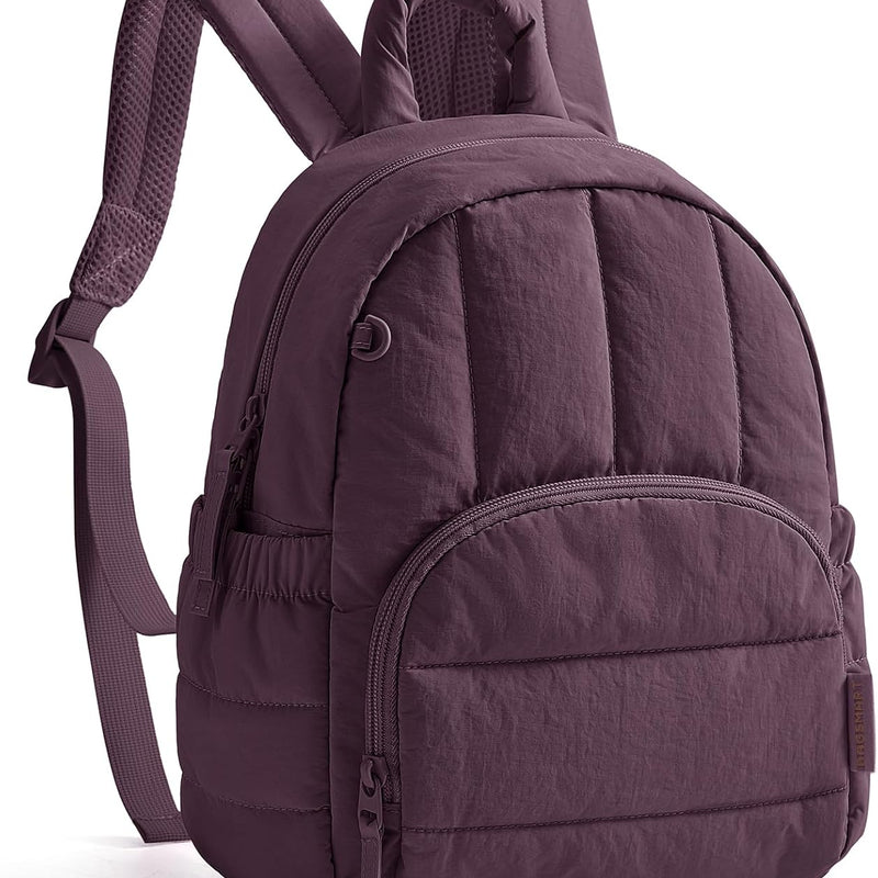 BAGSMART Mini Backpack for Women, Lightweight Puffer Backpack Purse, Quilted Casual Daypack, Water-Resistant Bookbag | Quilted Casual Daypack, Water-Resistant Bookbag for Daily, with Anti-theft Pocket, work