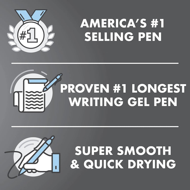 Pilot G2 Premium Gel Roller Pens, Fine Point 0.7 mm, Blue Ink Pens Fine Point, Pack of 5 - Ideal for School, Journaling, and Office Writing