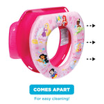 Disney Princess "Loving Life" Soft Potty Seat and Potty Training Seat - Soft Cushion, Baby Potty Training, Safe, Easy to Clean
