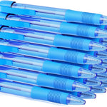 deegtran Pens Bulk, 30 Pack No Bleed Black Ink Click Pens with Soft Grip, Wholesale Retractable Ballpoint Pens for Office School, Medium Point Smooth 1.0MM