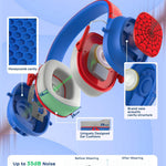 iClever Noise Cancelling Headphones for Kids Adult Bluetooth Ear Protection | SafeSound Tech, 60H PlayTime, Kids Wireless Noise Reduction Headphones for Autism Fireworks Event Monster Jam Concert, FOCUS