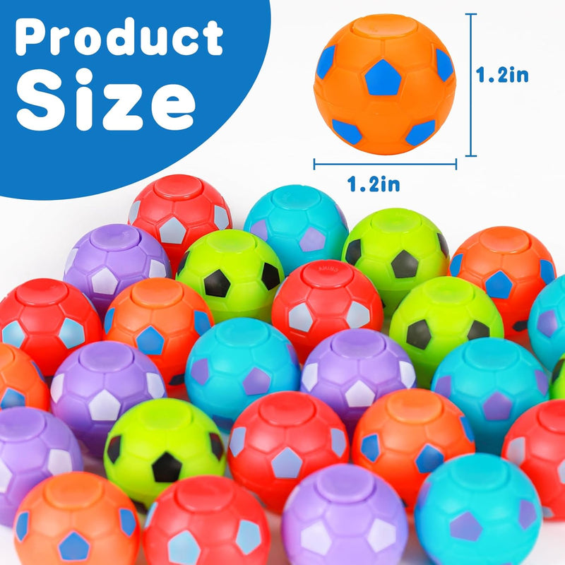 32PCS Fidget Spinner Soccer Balls Bulk Party Favors for Kids Ages 4-8
