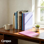 KOKUYO Composition Notebooks, 3 Pack Campus 9-3/4" x 7-1/2" Comp Book with College Ruled, 80 Sheets, Pink Blue Lavender School Lined Notebook Journal for Work Study Note Taking (WSG-NO-308CG1×3)