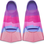 Kids Short Swim Fins, Lap Training Flippers for Pool Youth Beginners