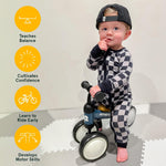 Retrospec 4-Wheel Balance Bike for Toddlers Ages 12-24 Months, First Bike & Toddler Ride-On Toy for 1 Year Old Boys & Girls