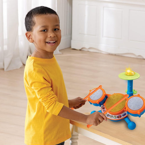 VTech KidiBeats Kids Drum Set - Musical Toy with Lights, Sounds & Learning for Toddlers 2-5 Years