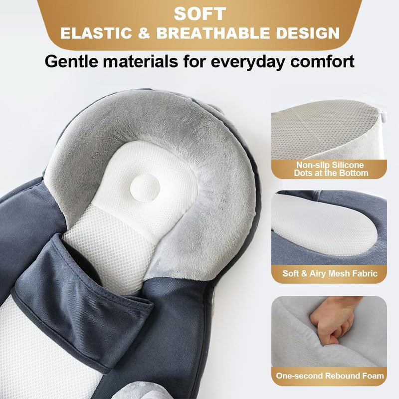 Baby Feeding Pillow, Anti Overflow Breast Feeding Pillow, Tummy Time Mat | Detachable Design