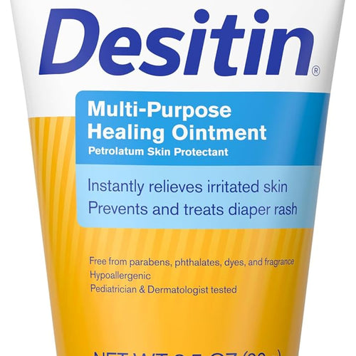 Desitin Multipurpose Adult & Baby Healing Ointment Tube with Petroleum Jelly for Treatment & Relief of Diaper Rash, Dry Skin, Chafing, & Minor Burns for Infants and Kids, FSA/HSA Eligible, 3.5 oz