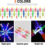25-Set LED Flying Toy, 25 Slingshot & 25 Glow Helicopters, Perfect for Kids 8-12 Outdoor Party Favors