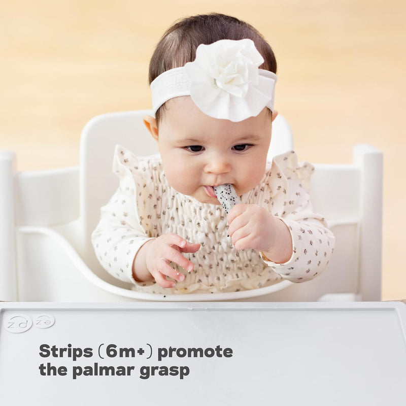 ezpz Baby-Led Weaning Food Cutters (2 pack in Sage) - 6/9 Months + | Food Prep for Infants - Designed by a Pediatric Feeding Specialist