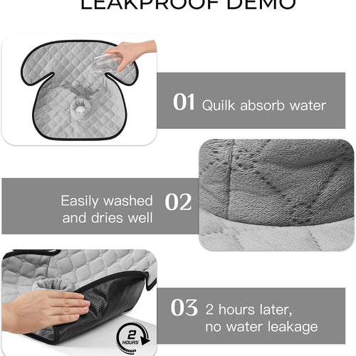 2 Pack Waterproof Piddle Pads Carseat Potty Training Car Seat Protector Waterproof Car Seat Liner Cover to Prevent Pee