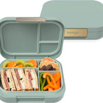 Bentgo® Modern - Leak-Resistant Bento Lunch Box For Adults, Teens, & Larger Appetites; Reusable BPA-Free Meal Prep Container with 3 or 4 Compartments, Dishwasher/Microwave Safe; 5 Cups (White)
