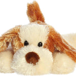 Aurora® Adorable Mini Flopsie™ Scruff™ Stuffed Animal - Mini Companions Ready for Playful Adventures - for Kids All Ages, Toddlers, Adults, and Families - Brown 8 Inches