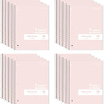 ONAVIA 1 Subject Spiral Notebook Wide Ruled 5 Pack, 140 Pages, Assorted | 70 Sheets, 7.5 x 10.5 in, 3-Hole Punched, School Notebook, Wide Ruled Paper, Study, Students