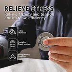 3-in-1 Fidget Toys Adults Kid: Spinner, Slider & Clicker – Magnetic Stainless Steel Bearing for Super-Stable Rotation – Stress Relief, Enhanced Focus, and Habit Breaking, Silver