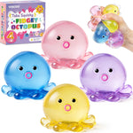 VISCOO 4 Pack Octopus Stress Balls for Adults Kids, Slow Rising Squishy for Anxiety Stress Relief, Cute Squeeze Ball for Party Favors/Taba Squishy for Classroom Prize Birthday