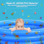 Inflatable Baby Swimming Pool - Portable Kiddie Paddling Pool for Toddlers, Indoor & Outdoor Use