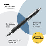 Uni-Ball Jetstream RT Pens - NY Times Wirecutter Best Pen for Over a Decade - Pack of 3 Black Fine Point Pens, 0.7mm - Back to School Pens, Ballpoint Pens