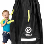 Super Extra Large Stroller Bag for Airplane with Padded Backpack Shoulder Straps, Double Stroller Cover for Air Travel, Jogger & Carrier - Fits All, Gate Check Bag, Waterproof Travel Cover.
