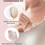 Momcozy Breast Milk Collector, Large Capacity for High Milk Supply 3oz 2pcs | Milk Collectors for Breastfeeding, Reusable Soft Silicone Breast Shells ,Passive Milk Collection, Reusable Silicone Shell