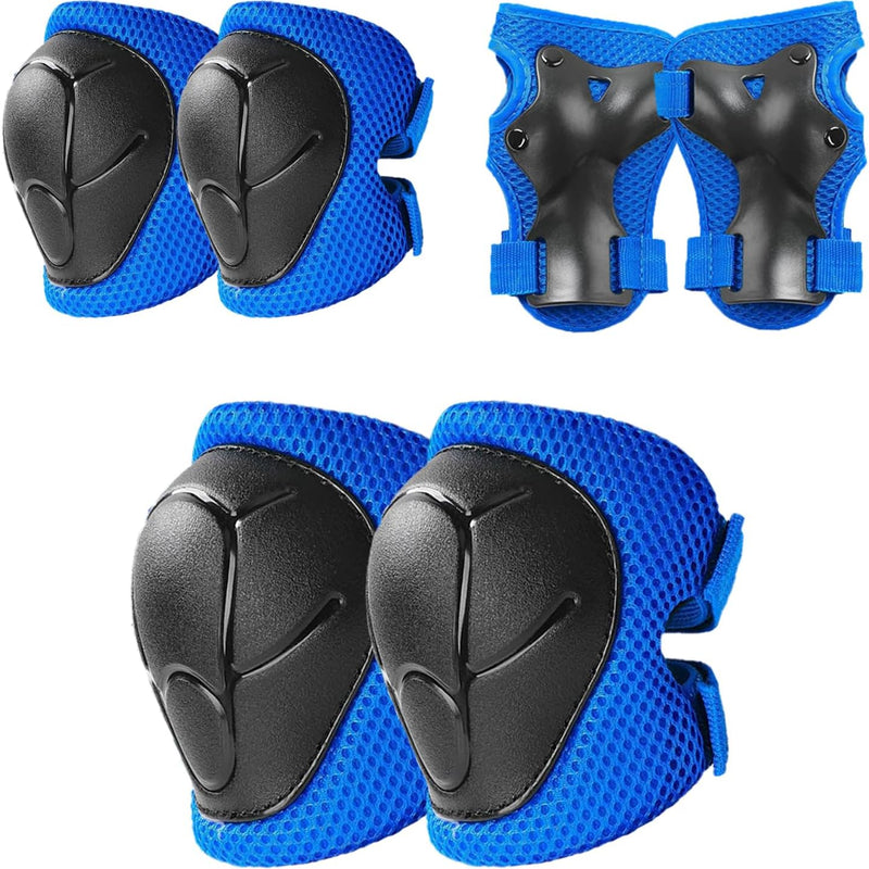 Knee Pads for Kids with Elbow Pads and Wrist Guards Set, Toddler 3-10 Years Protective Gear for Girls Boys Skating Cycling Bike Rollerblading Scooter