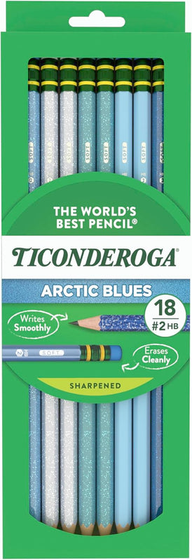 Ticonderoga Wood-Cased Pencils, Pre-Sharpened, 2 HB Soft, Pastel Colors, 150 Count