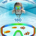 Freela 2 Pack Kids Swim Goggles for 8-16, Anti-Fog UV Protection Extra Silicone Layer Swimming Goggles for Youth Boys Girls