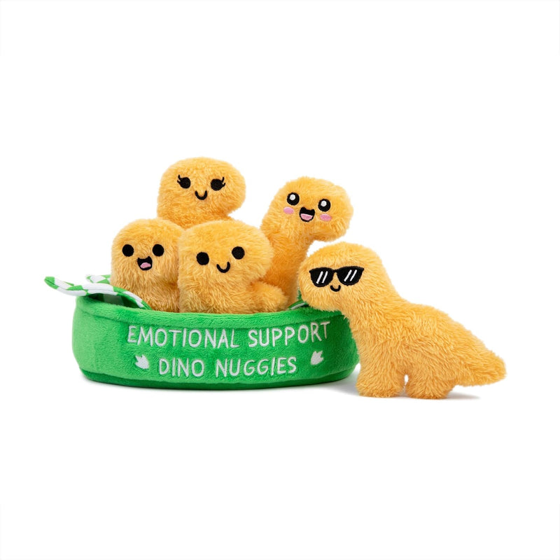 Emotional Support Dumplings by Relatable, Cuddly Stuffed Animals and Toys, Squishy Toys and Plushies, Great Gift Ideas for Loved Ones of All Ages, Includes 5 Plushies with Carrying Basket