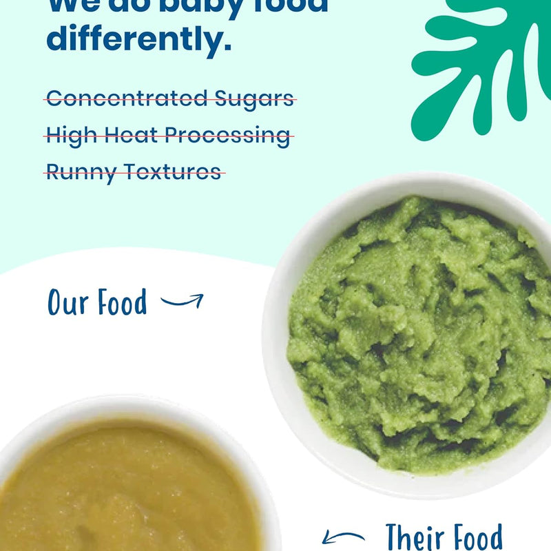 Amara Organic Baby Food - Stage 2 - Oats & Berries - Baby Cereal to Mix With Breastmilk & Water - Shelf Stable Baby Food Pouches Made from Organic Fruit and Veggies - 5 Pouches, 3.5oz Per Serving