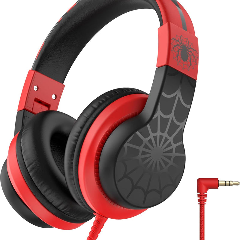 iClever Kids Over-Ear Headphones with Safe Volume Limited and HD Mic for School Travel and FunShare Foldable