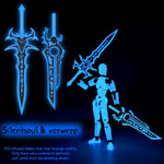 [6-PACK] Glowing Titan 13 Action Figure Set Already Assembled, Dummy 13 3D Printed Action Figures With Weapons Accessories T Lucky Robo 13 Nova 13 Action Figures, Figura de acción 13 (6-Colors)