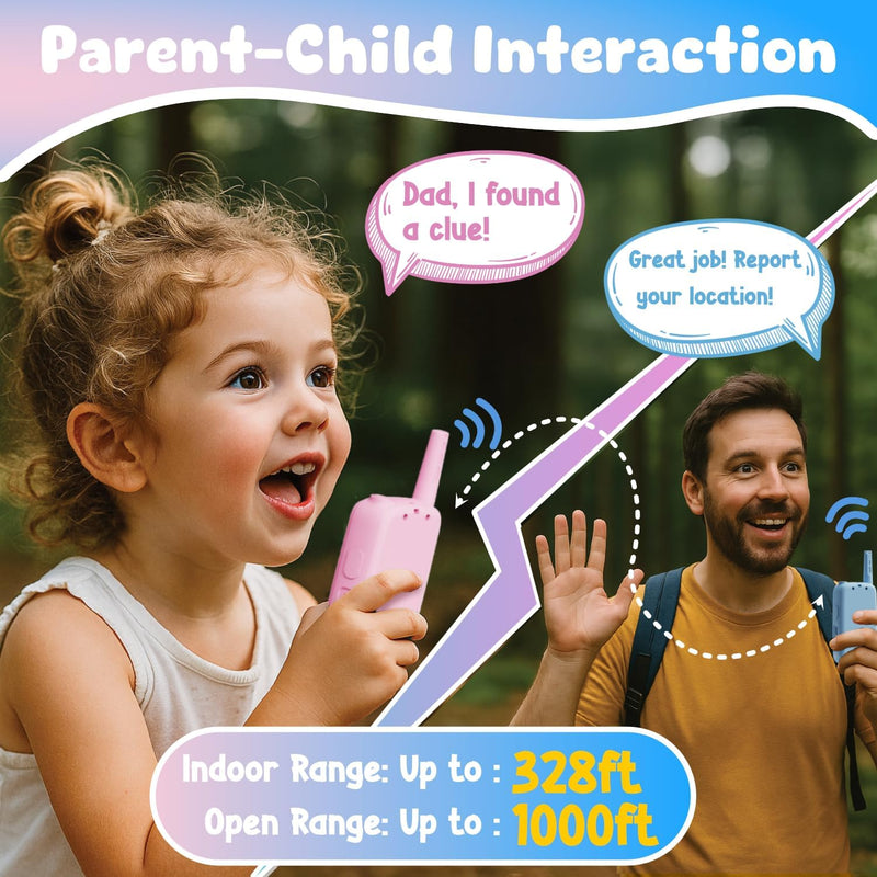 Video Walkie Talkies for Kids: Rechargeable 2-Pack with Real-Time Video, Voice Effects, and Secure Connection