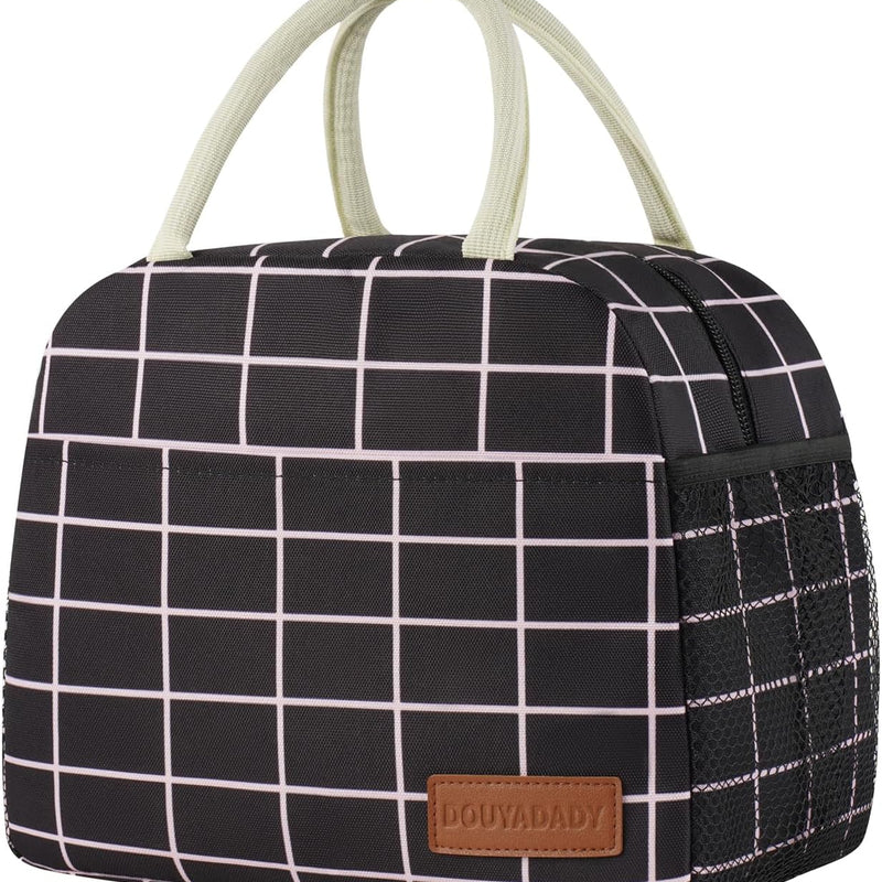 douyadady Lunch Bag&Box Women/Men Insulated&Reusable | Spacious Lightweight Waterproof Sturdy Durable Great Value For Office Work School Picnic Travel