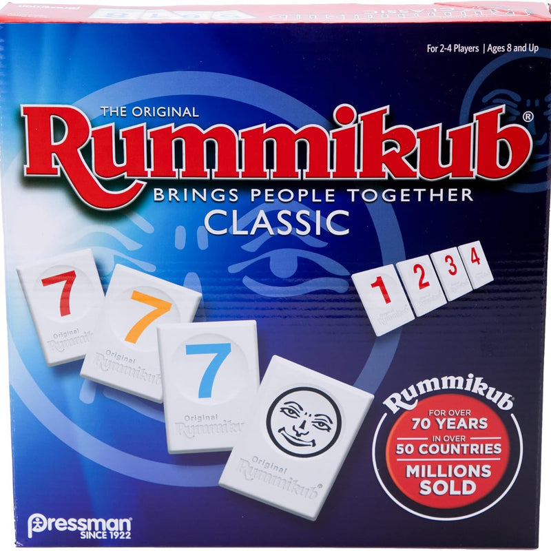 Pressman Rummikub Original Rummy Tile Game for Kids Teens Adults Strategy Luck STEM Skills Ages 8+