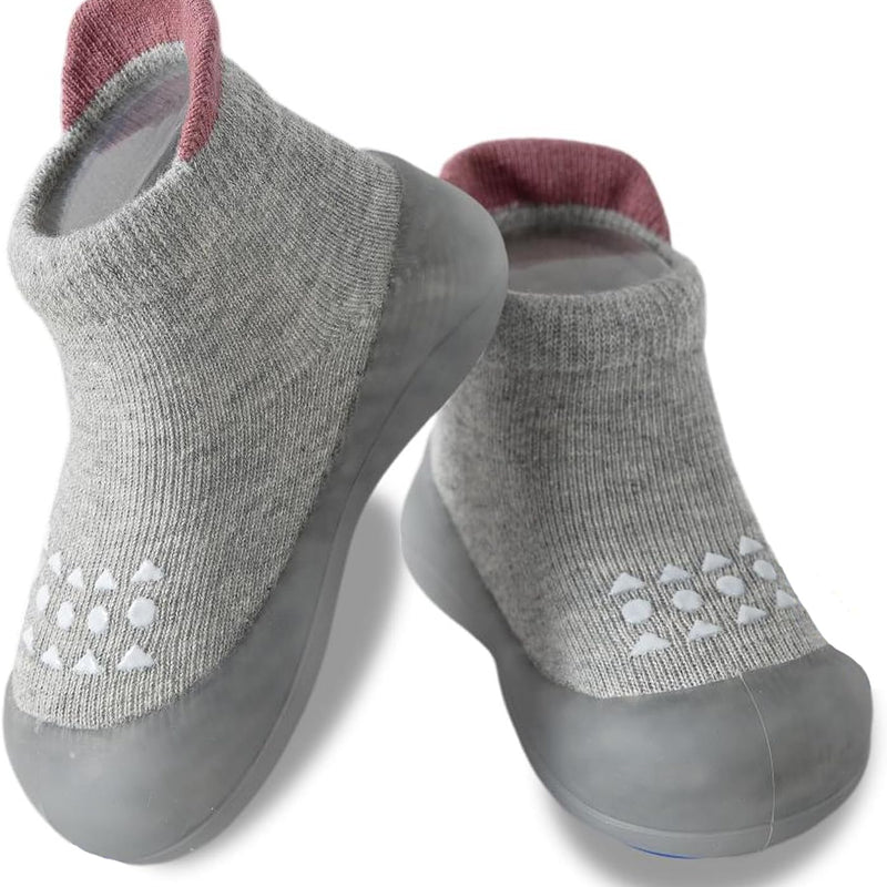 Hstyle Baby Sock Shoes Toddler Boys Walking Shoes Infant Slippers Sneakers | Non-Slip,Soft Rubber Sole,Lightweight,1st Birthday Gifts for Baby Boys Girls
