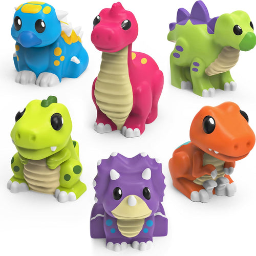 Mold-Free Dinosaur Bath Toys: Soft, Squeezable, and Float on Water for Toddlers