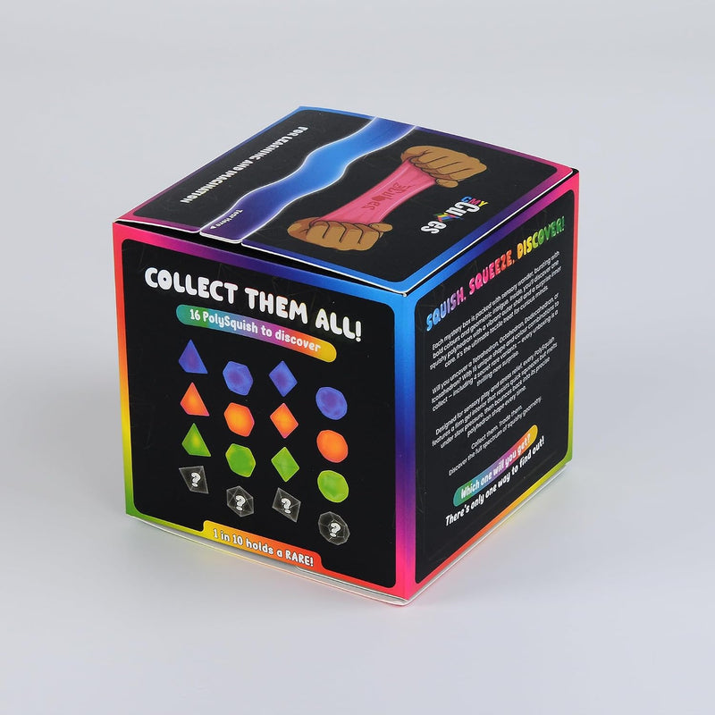 CMY Cubes PolySquish Discovery Series - Blind Box- Mystery Squishy - Color Mixing Sensory Stress Relief Toy - Tactile Fidget - 16 Shape and Colour Combinations - Collectible, Educational, STEAM Play