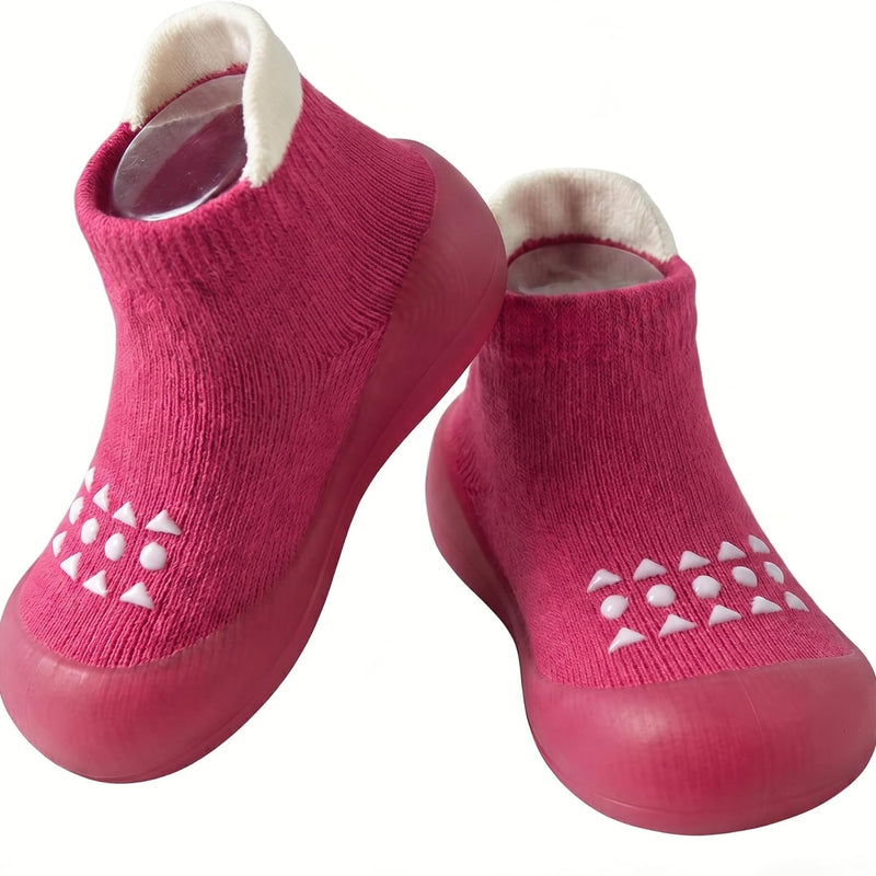 Hstyle Baby Sock Shoes Toddler Boys Walking Shoes Infant Slippers Sneakers | Non-Slip,Soft Rubber Sole,Lightweight,1st Birthday Gifts for Baby Boys Girls