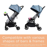 Universal Stroller Snack Tray Attachment | Stroller Cup Holder Attachment Universal Snack Tray for Stroller Tray Attachment | Clip On Baby Stroller Accessories for Joggers, Umbrella & Wagons