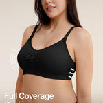 Angelhood Women Nursing Bras for Breastfeeding 5 Pack, Maternity Sleep Bra | Seamless Pregnancy Full Bust Bralettes with Extenders, Wireless V Neck Bralette, Ultra Comfort Postpartum Essentials Bra Pack